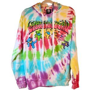 Grateful Dead Tie Dye Dancing Bears Sweatshirt Hoodie Deadhead Hippiecore